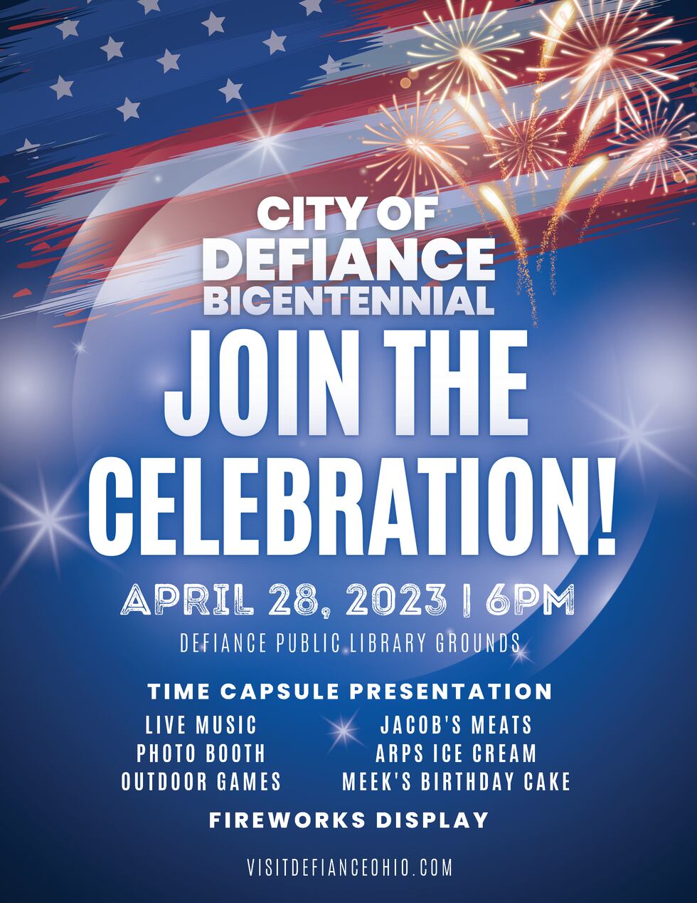 The second event will be at the Defiance Public Library and will include activities like...