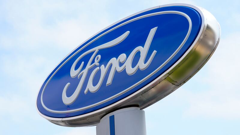 FILE - A Ford dealership in Springfield, Pa., Tuesday, April 26, 2022. A plant in Michigan has...