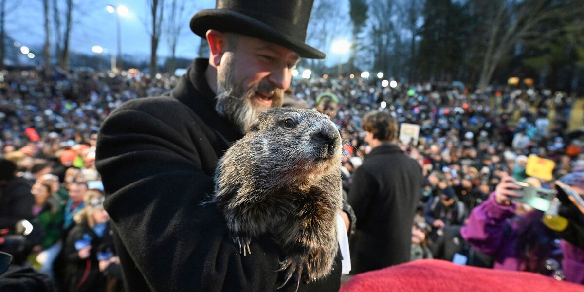 Punxsutawney Phil predicts an early spring at Groundhog Day festivities