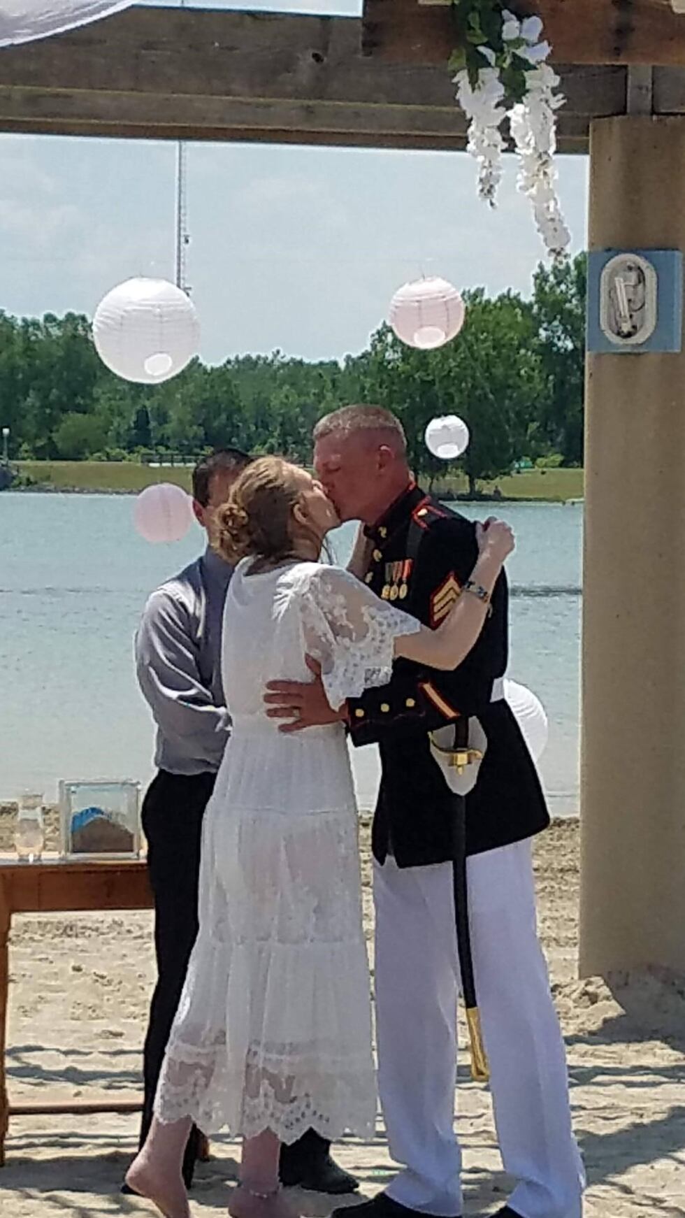 Gary and Beth are pronounced man and wife.