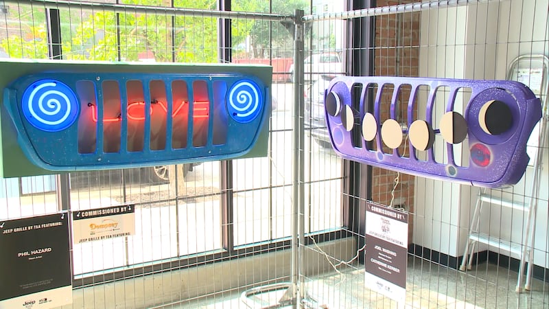 The grills will be on display until Aug. 6. at TSA.