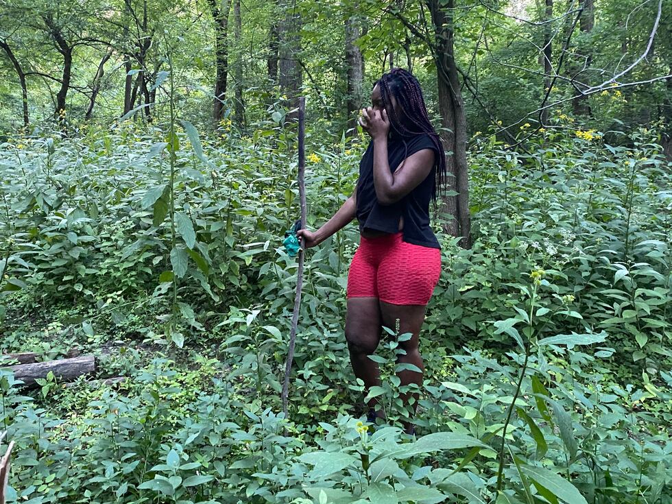 The mother of missing Braylen searched nearby wooded areas with a team of volunteers until the...