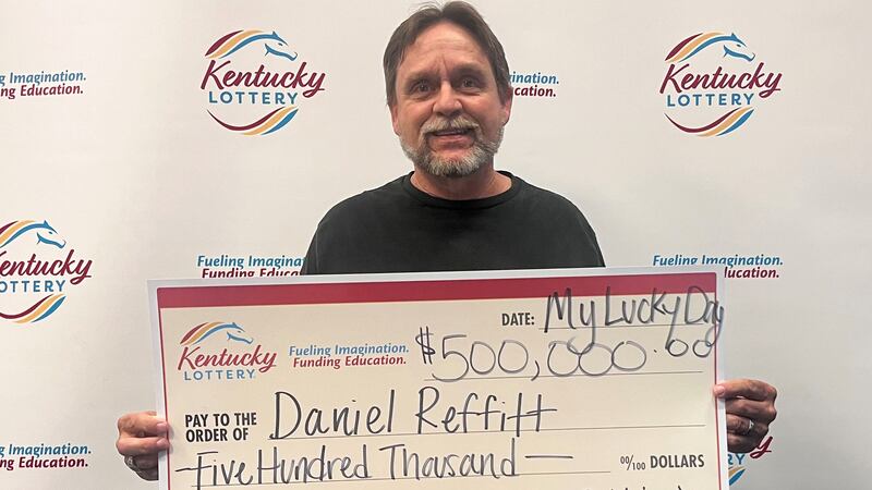 After receiving a check for $357,500 after taxes, Daniel Reffitt told lottery officials he...