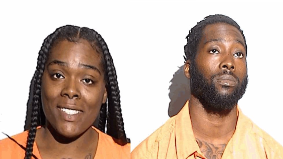 Dominique Ezell and Jalinia Stuart are facing robbery charges after police say they assaulted...