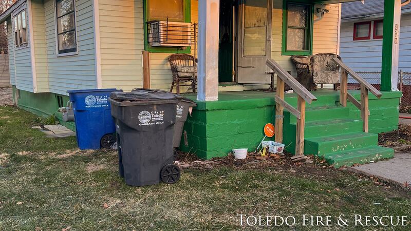Authorities say a man is hospitalized with life-threatening injuries after a fire Sunday morning.